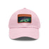 Northern Lights Glow Baseball Cap in White with Light Brown Patch
