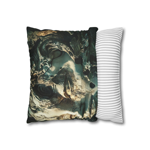 Fractured Mindscape of a Dreaming God Double-Sided Square Cushion Cover