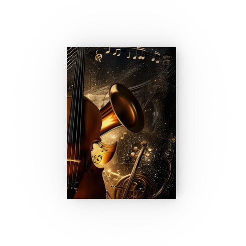 Harmony of Words: A Musical Journal - Elegant music themed notebook, perfect for heartfelt lyrics and composing tunes. Great gift idea!