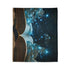 Book Pages Turning into Constellations Plush Fleece Throw Blanket
