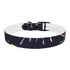 Vibrant Festive Fireworks Dog Collar, Black Onyx, Medium Size