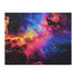 Neon Space Galaxy Jigsaw Puzzle - Explore vibrant colors and intricate details of the universe in this captivating puzzle