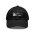 White Dua Lipa Melody Snapback hat with light brown patch.