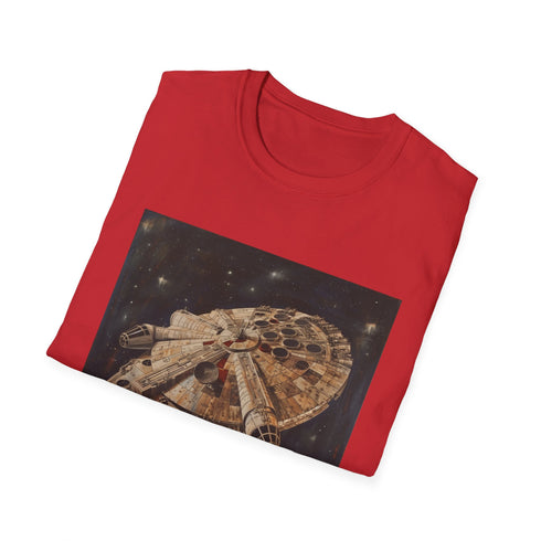 Millennium Falcon Charcoal T-Shirt, Regular Fit, Unisex, Star Wars Fans