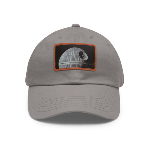 Galactic Empire Death Star Baseball Cap in White with Light Brown Patch