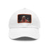 White Chicago Bulls Legacy Cap with Light Brown Patch, iconic design.