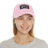 Neon watercolor splash baseball cap, white/light brown patch, rectangle shape.