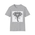Mandala elephant wisdom t-shirt, charcoal, men's S, DTG print.