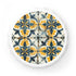Crafted tile pattern white bottle opener for kitchen accessories and magnets.
