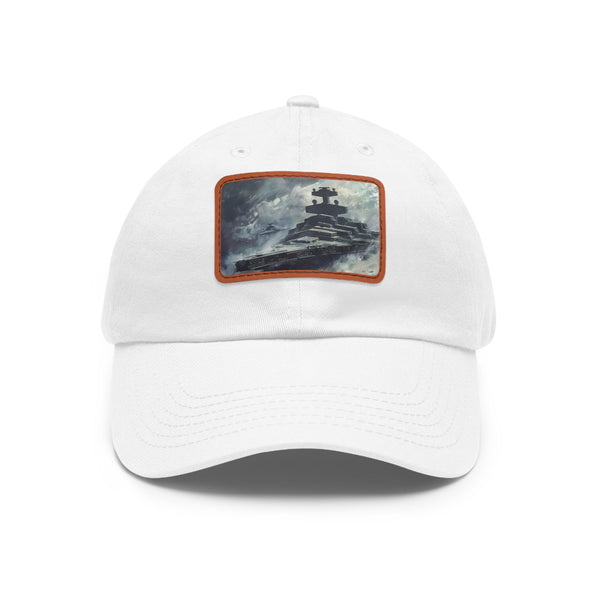 White Star Wars Baseball Cap with Star Destroyer Patch