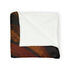 Ancient Mask Radiating Cosmic Energy Plush Fleece Throw Blanket
