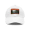 Maui Island Paradise Cotton Hat White Rectangle Unisex Vegan Design.