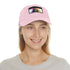 First Lady Neon Dreams Baseball Cap in White with Rectangle Patch