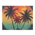 Vintage sunset tropical jigsaw puzzle for relaxing nostalgia at home