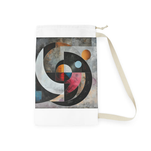 Stylish Geometric Shapes Laundry Bag for Trendy Organization