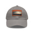 Desert Dreamer Full Moon White Baseball Cap with Light Brown Patch