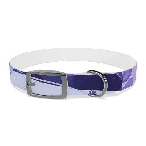Stylish Lavender Fields Dog Collar for M Black Onyx.