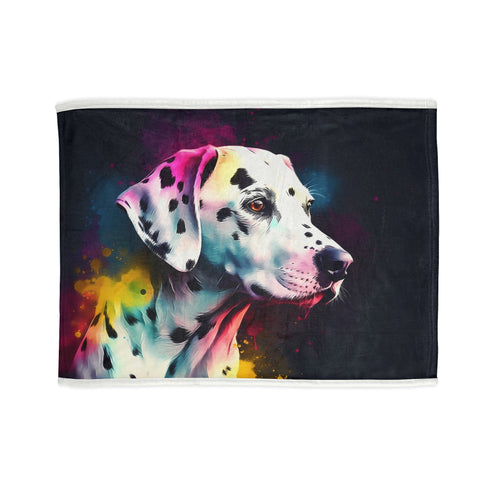 Royal Canin Dalmatian Spots & Smiles Blanket featuring playful Dalmatian design