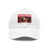Harry Styles Melodic Cap in White with Light-Brown Patch baseball.