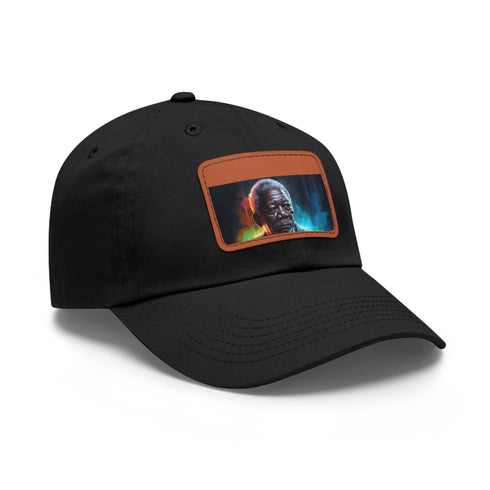 Neon Dreams cap: white/light brown patch, rectangle shape, vibrant colors.