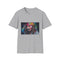 Pirate Legend in Neon Radiance T-shirt in Charcoal Cotton Crew Neck.