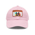 German Shephard puppy themed baseball cap in white fabric option