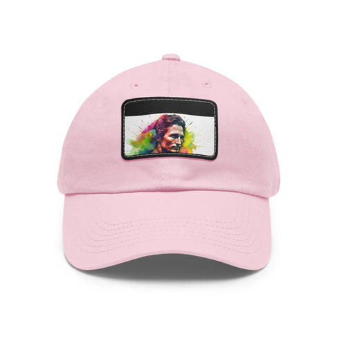 McConaughey Neon Dreams cap: vibrant watercolor design, white/light brown patch.