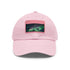 Northern Lights Glow Baseball Cap in White with Light Brown patch