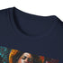 Vibrant Bruno Mars portrait T-shirt in Charcoal - Summer favorite.
