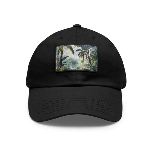 Congo Rainforest Dreams Cap in White with Light Brown Patch