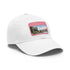 Kiwi Lake Adventure Baseball Cap in White with Light Brown Patch