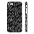 Abstract calligraphy strokes glossy phone case for iPhone 8 Plus.