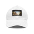 Melbourne tram-themed white hat with light brown rectangle patch.