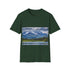 Alaska Adventure Watercolor Tee in Charcoal for Men and Women