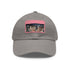 Neon Nights Vegas Baseball Cap in White with Light Brown Patch.