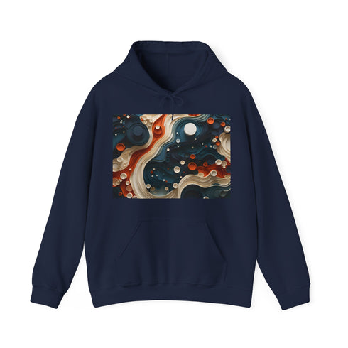 Xuliban Ameba Dream Hoodie in Navy, Size S - Visionary DTG Unisex Hoodie