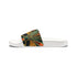 Men's Black Removable-Strap Sandals, Sublimated Print on Neoprene/Polyester Straps