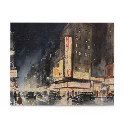 1920s NY skyline jigsaw puzzle - vintage New York cityscape