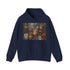 Whisper of the Wild woodland creatures fable hoodie in navy and size S.