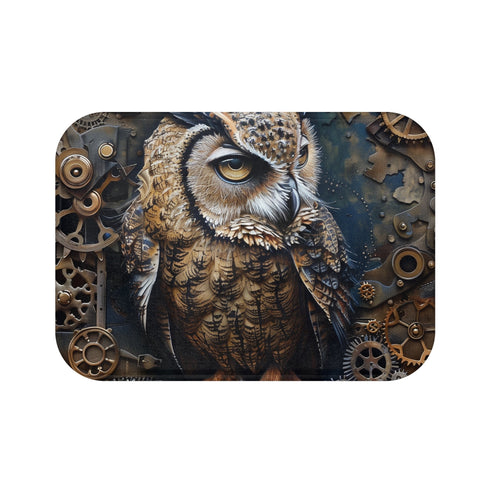 Steampunk Wisdom Bath Mat