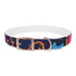 Neon graffiti dog collar: bold urban statement for stylish dogs.
