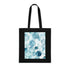 Ocean Gaze Tote Bag in Black Cotton with Eye Pattern