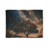 Dark Milky Way Dreams Blanket: Celestial galaxy tapestry for restful sleep.