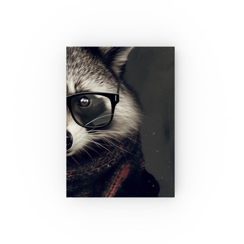Raccoon Rebel Journal: Trendy nocturnal hipster style, perfect for all seasons - high-quality material, great gift! Shop now.