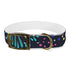 Festive Fireworks Dog Collar in Black Onyx, vibrant and fun design.