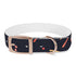 Festive Fireworks Dog Collar in M black onyx for pets.