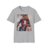 Charcoal Alex Morgan Soccer Painting T-shirt, mens size small cotton crew neck.