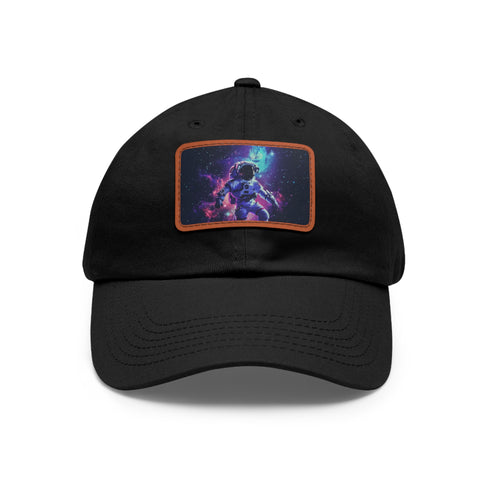Space-inspired Galactic Explorer Cap in white with light brown patch.