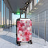 Cherry Blossom Bliss Suitcase, small black travel bag with seamless pattern.