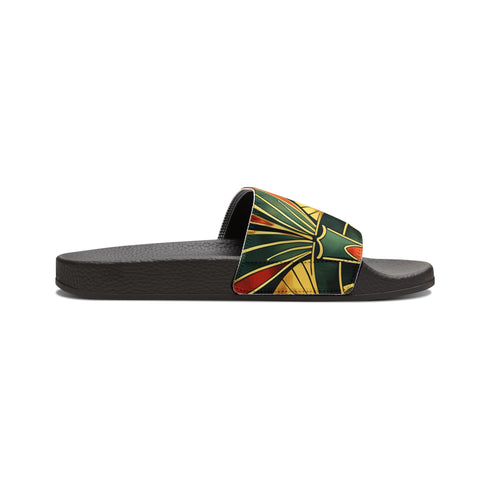 Black men's sandals with customizable straps for comfort and style.